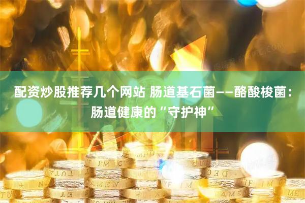 配资炒股推荐几个网站 肠道基石菌——酪酸梭菌：肠道健康的“守护神”